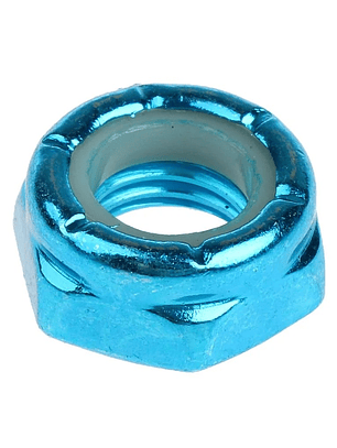 Set 4 Tuercas eje trucks skate azul