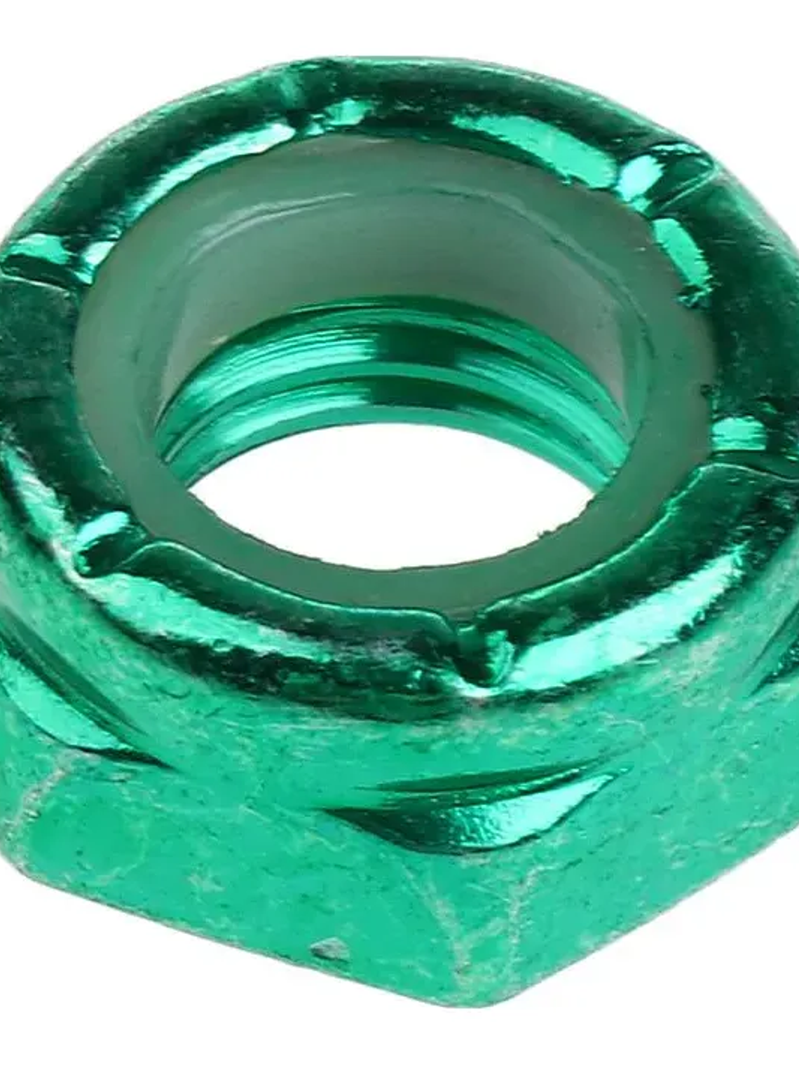 Set 4 Tuercas eje trucks skate verde 1