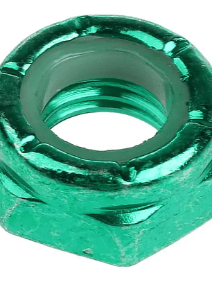 Set 4 Tuercas eje trucks skate verde