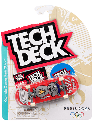 Tech Deck 96mm Fingerboard M50 Paris Olympics 2024 - Mariah Duran Pizza Cat