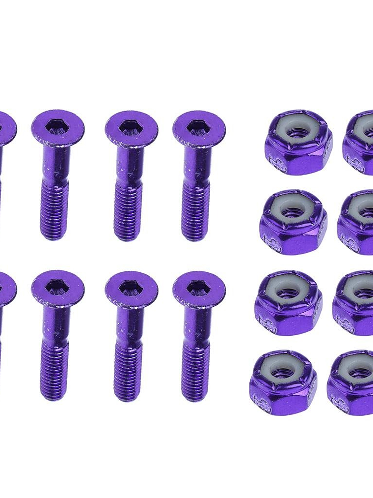 Set 8 Tornillos Colores Skate Allen Importados 1