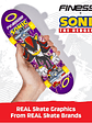 Tech Deck, Finesse X Sonic; Autentico Mini Skateboards, (Solo uso en manos) - Miniatura 4