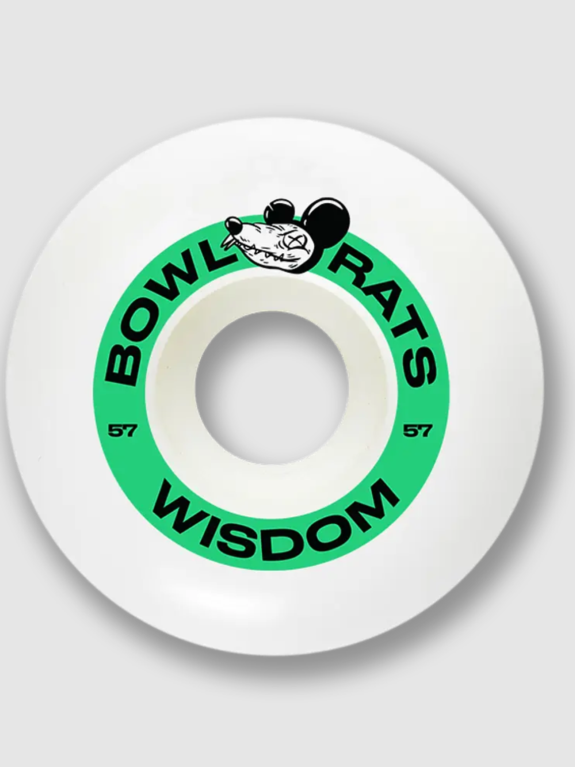 Ruedas Wisdom - Bowl Rats conicas 57mm verde 2