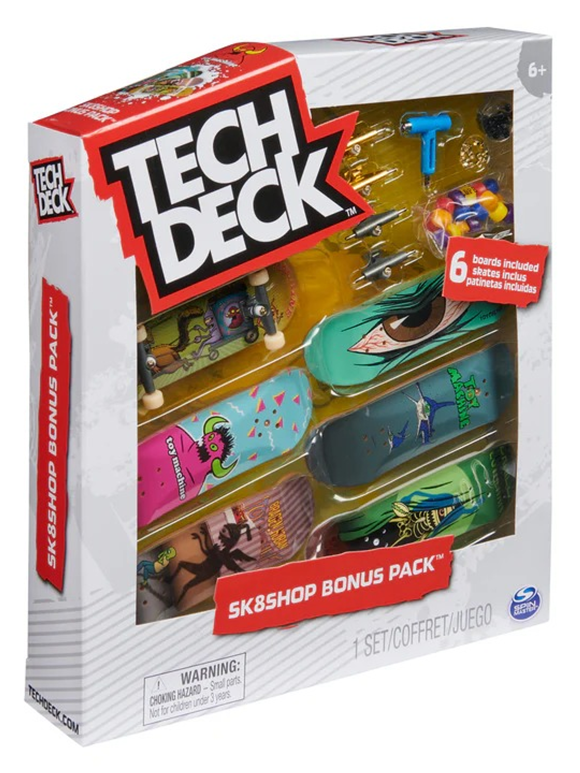 Tech Deck, Toy Machine Sk8shop Fingerboard Bonus Pack 5