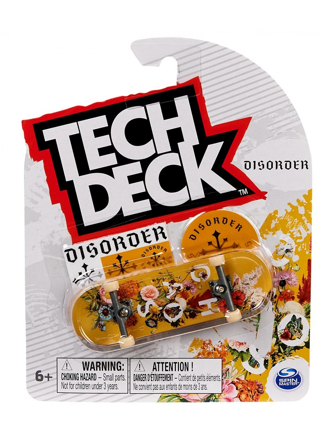 Tech Deck 96mm Fingerboard - Disorder Yellow Flower Chaos 1