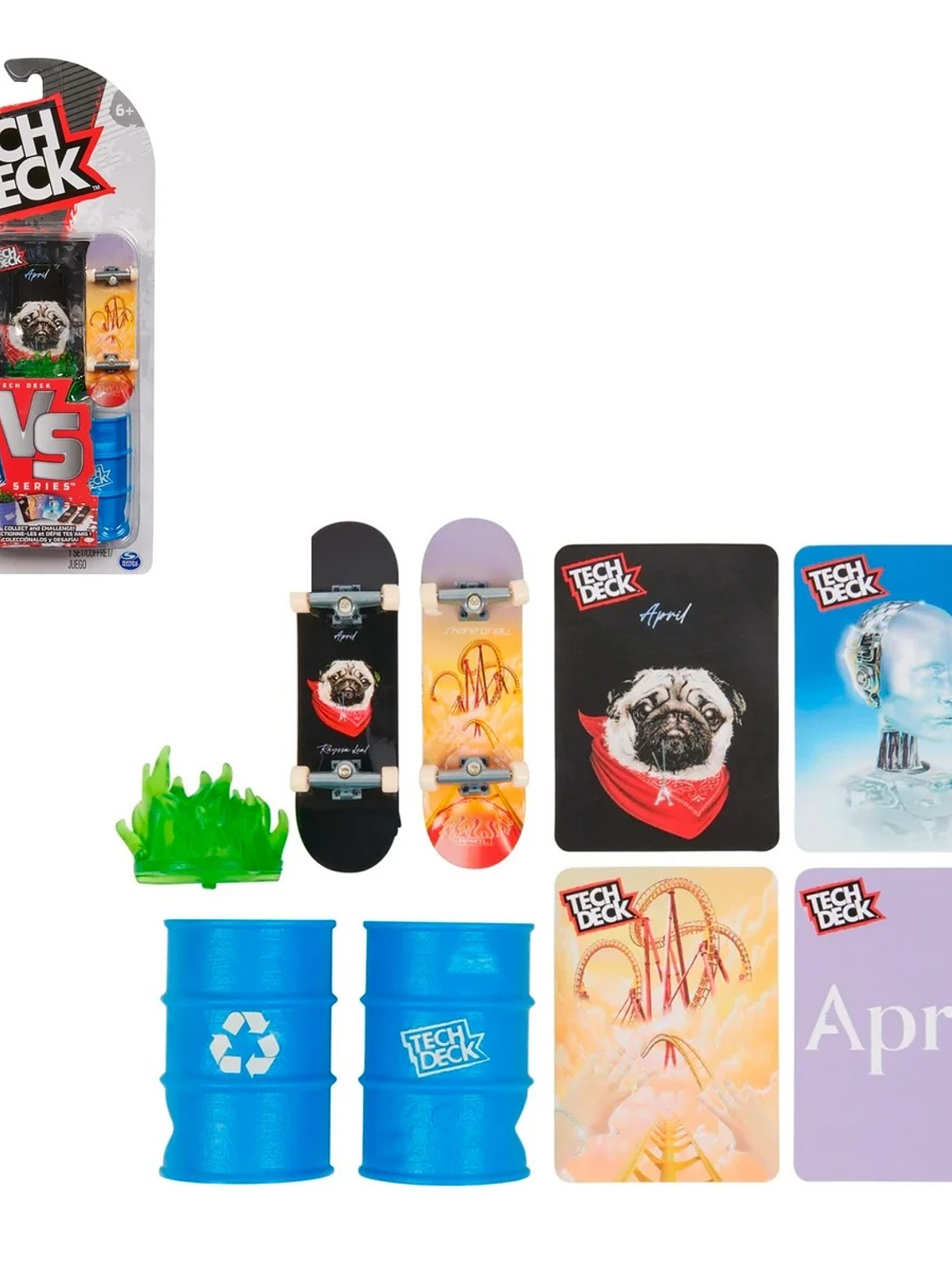 TECH DECK VERSUS 2 SKATES Y ACCESORIOS – APRIL 2