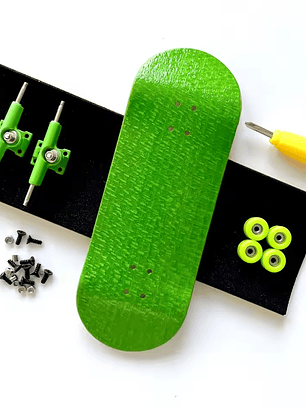 Tabla fingerboard 34 mm completa profesional Bolkskate Green