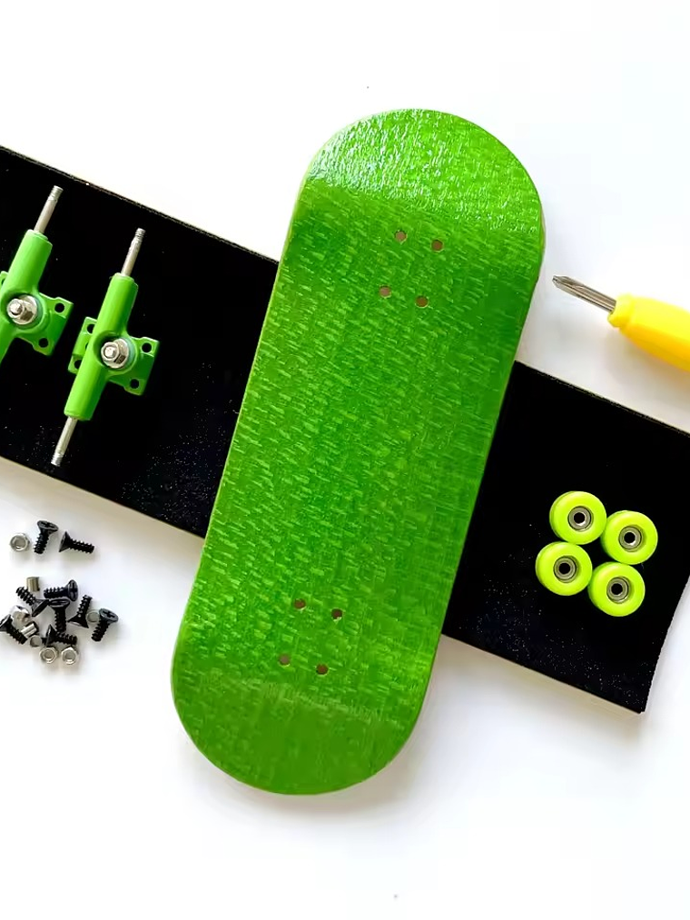 Tabla fingerboard 34 mm completa profesional Bolkskate Green 1