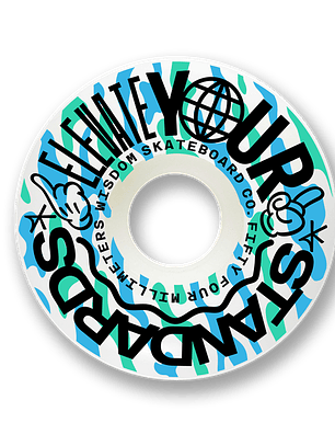 Ruedas Wisdom - Elevate conicas 54mm azules