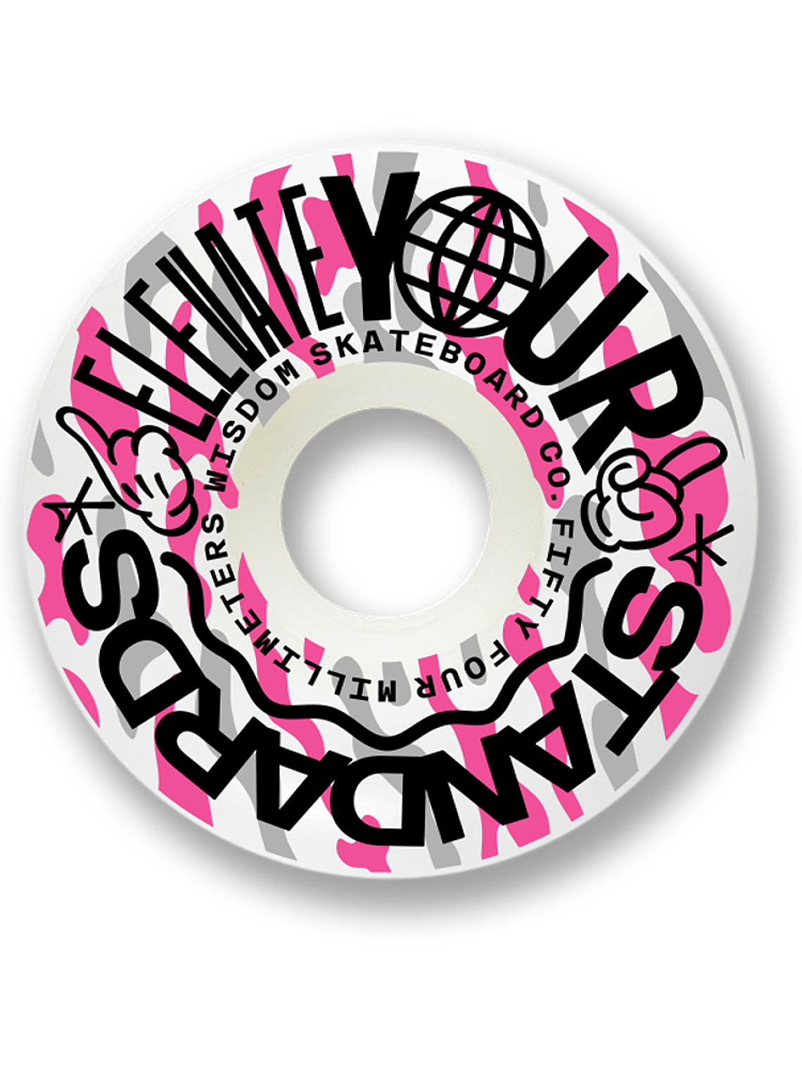 Ruedas Wisdom - Elevate conicas 54mm fucsia 1