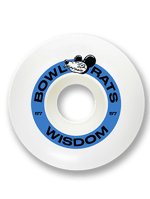 Ruedas Wisdom - Bowl Rats conicas 57mm azules