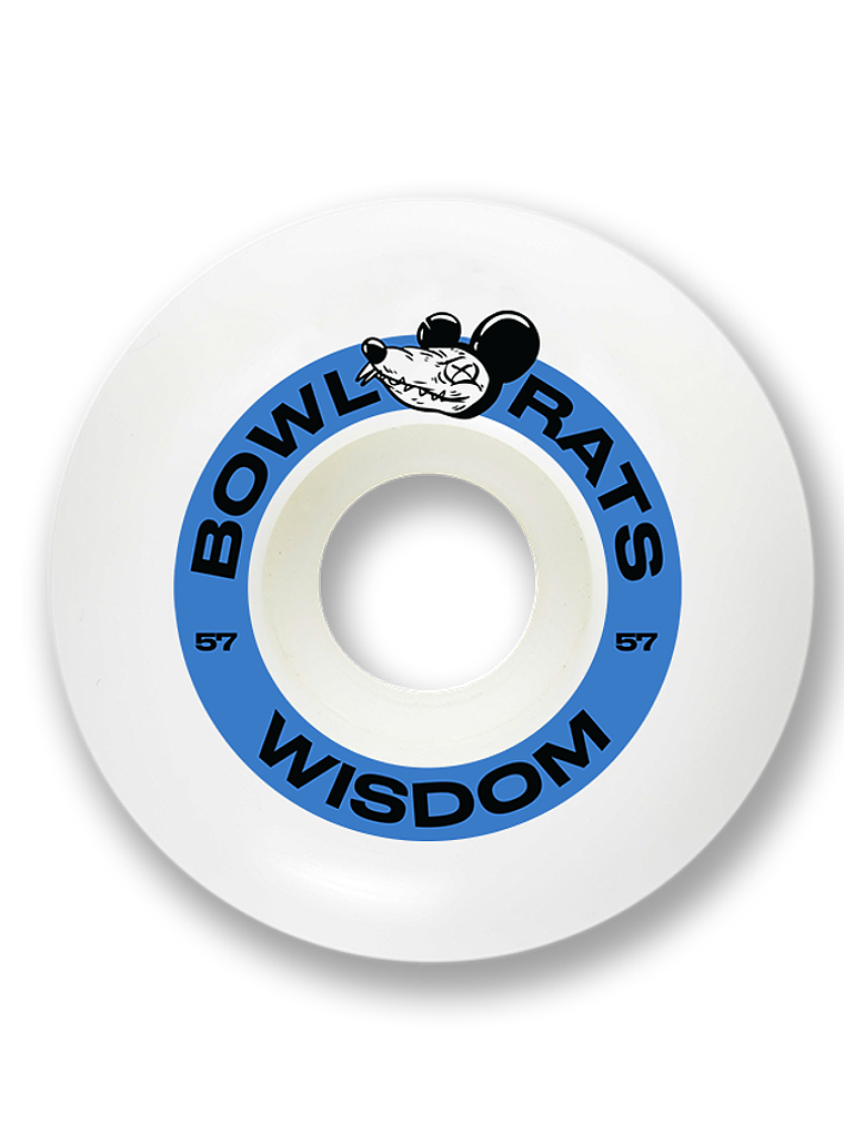Ruedas Wisdom - Bowl Rats conicas 57mm azules 1