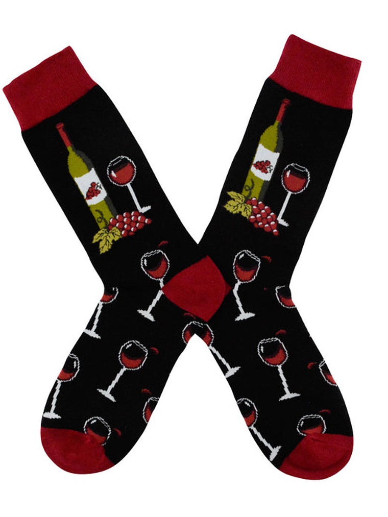 Calcetines Copas y Botellas de Vino 41-45 2