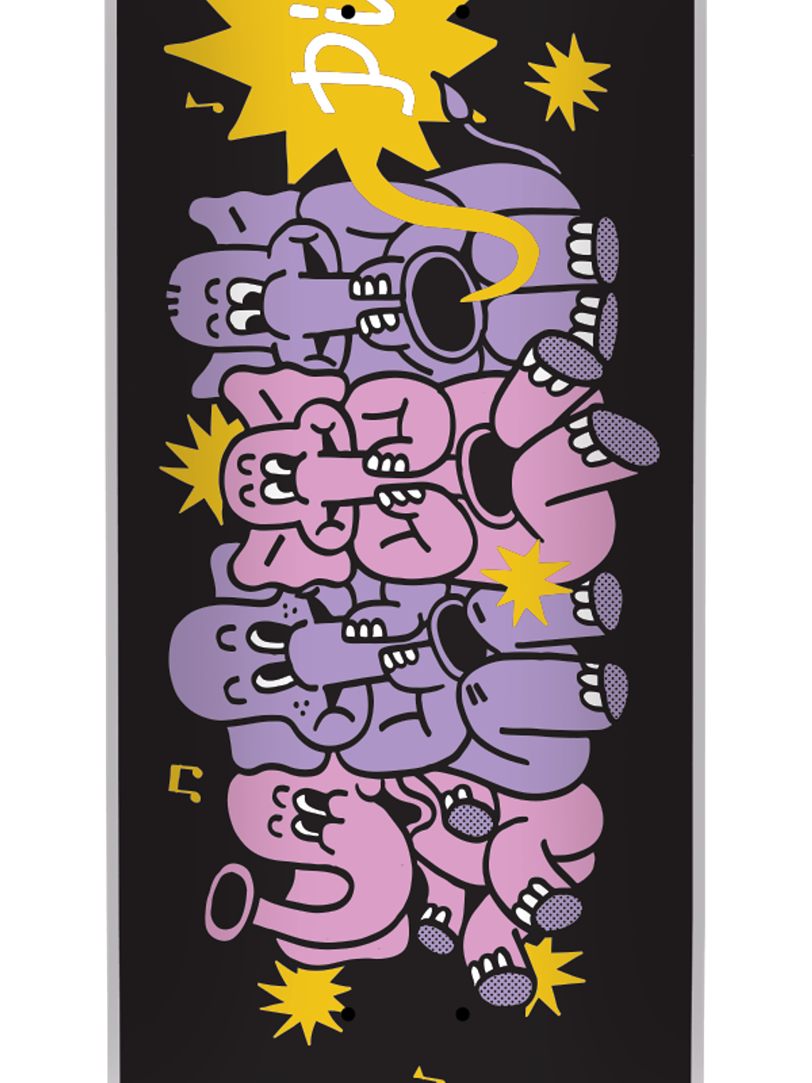 Pill - Tabla Elephants Black 8.125 x 32 1