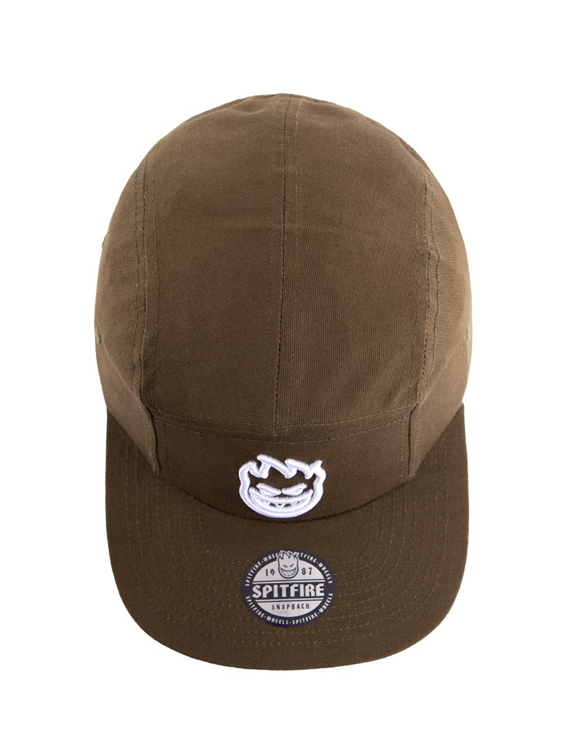 Gorro Snapback Spitfire five panel olive 4