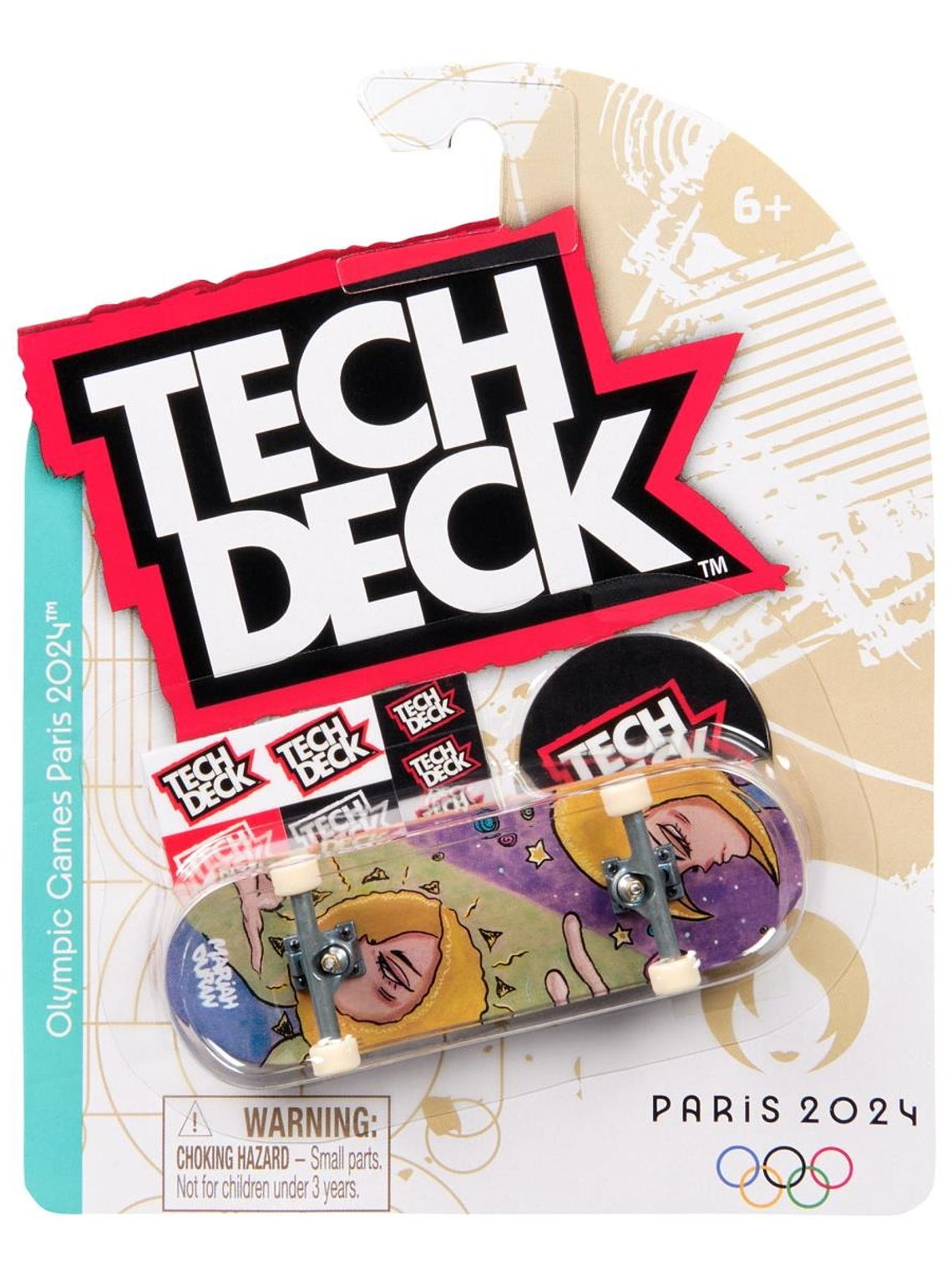 Tech Deck 96mm Fingerboard M50 Paris Olympics 2024 - Mariah Duran - Sun and Moon 1