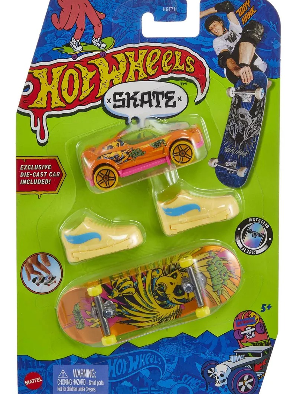 Hot Wheels Vehículo Juguete Patineta Neón Diecast Bread Box Color Multicolor 1