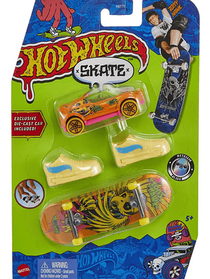 Hot Wheels Vehículo Juguete Patineta Neón Diecast Bread Box Color Multicolor