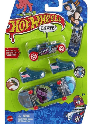 Hot Wheels Skate - Tony Hawk - Monopatín Metálico Y Coche