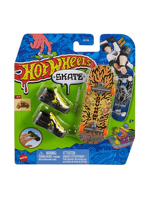 Hot Wheels Skate Patineta + Tenis Tony Hawk FLAME THROWER