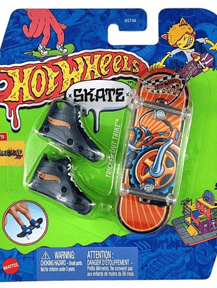 Hot Wheels Skate Patineta + Tenis Tony Hawk Tricked Out Trike