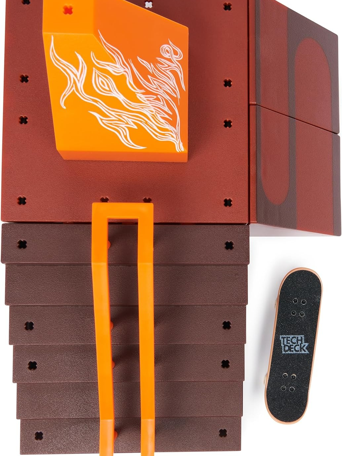 Tech Deck, Pyramid Shredder 2.0, X-Connect Park Creator, juego de rampas personalizable y construible con monopatín de dedos exclusivo, juguete para niños de 6 años en adelante 4