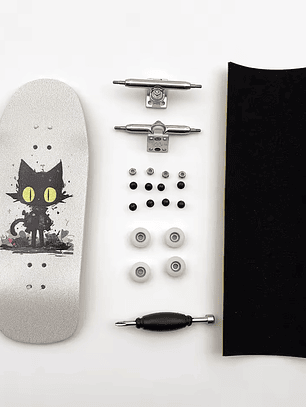 tabla fingerboard 34 mm completa cat mini crusier Bolkskate