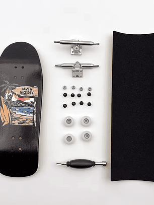 tabla fingerboard 34 mm completa Beach mini crusier Bolkskate