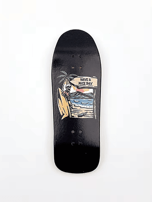 Tabla madera de arce Fingerboard 35mm beach mini crusier