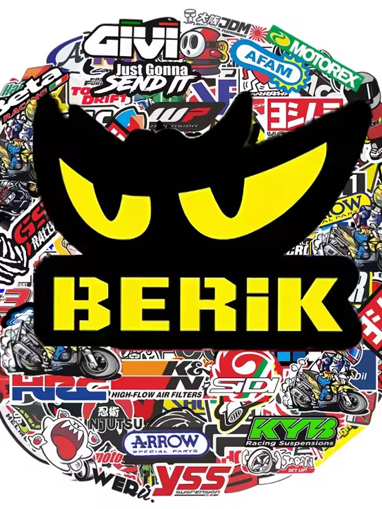 Stickers de Motos y Racing – Logos de Marcas para Fingerboard, Skate, Laptop y Más 1