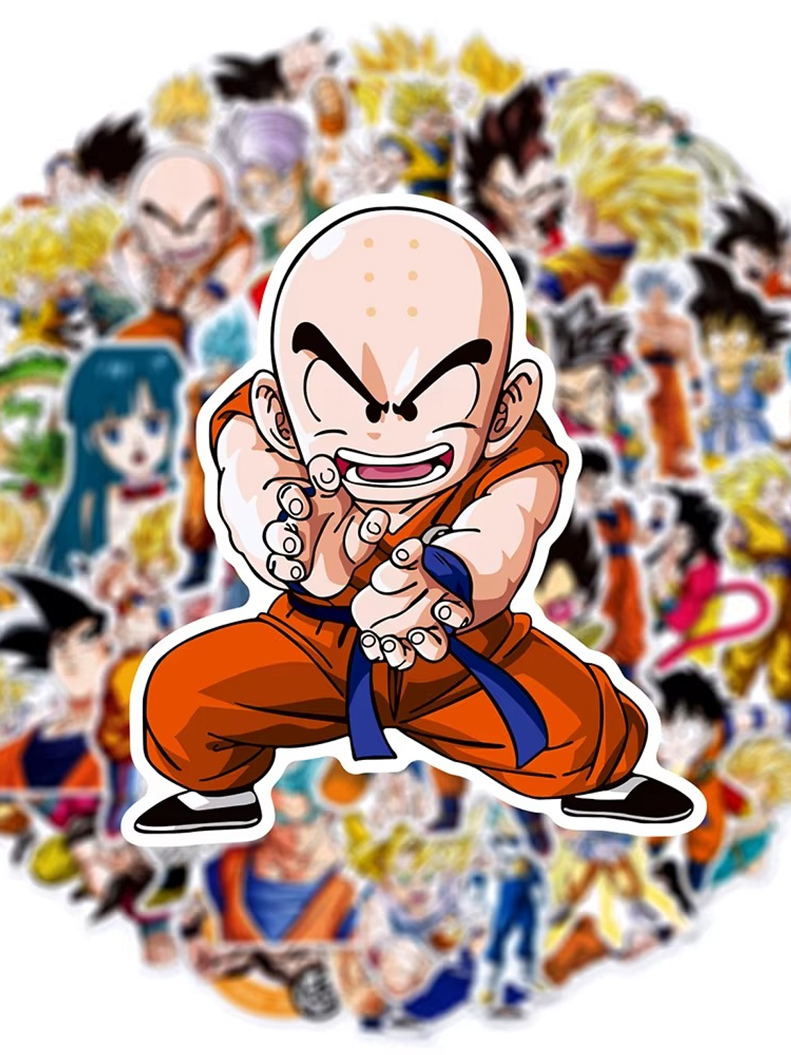 Stickers Anime Dragon Ball – Personajes de Anime para Fingerboard, Laptop, Botella y Celular 1