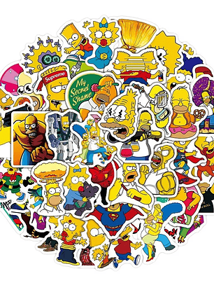 Stickers Los Simpsons – Stickers para Fingerboard, Laptop, Celular y Skate