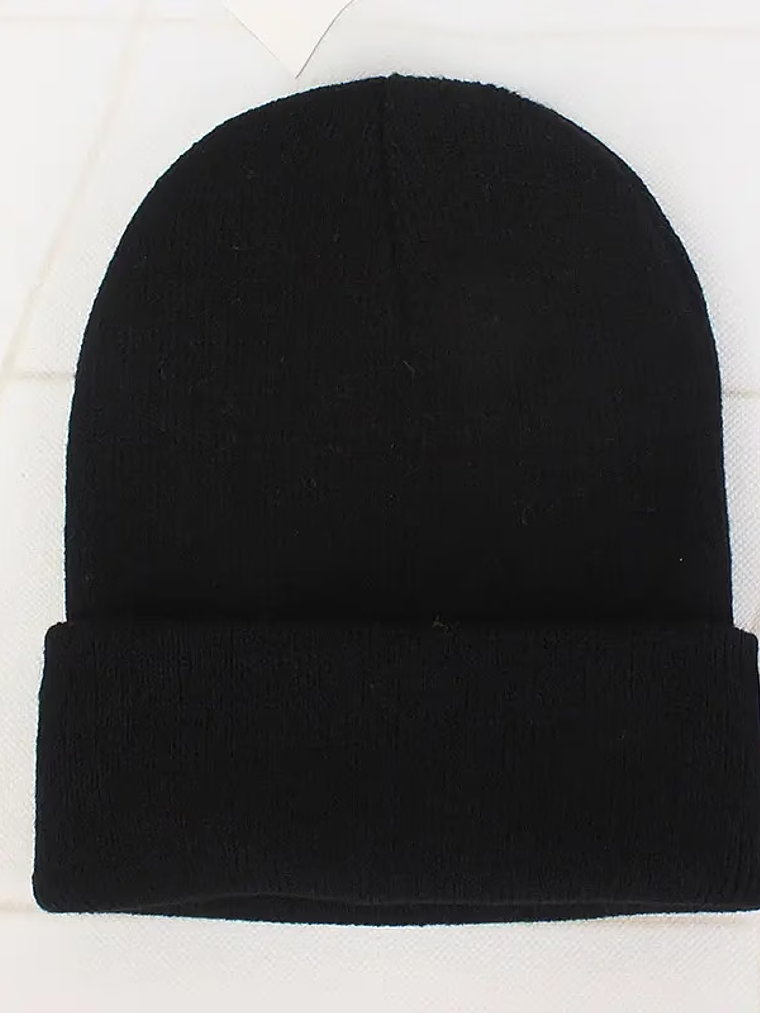 Gorro Beanie Streetwear – Gorro de Lana Unisex Negro 1