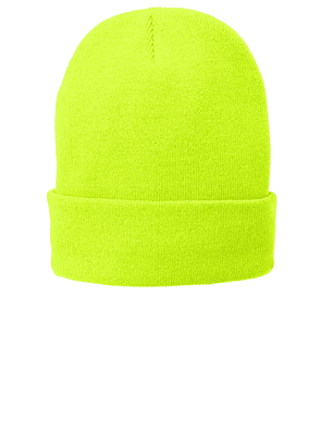 Gorro Beanie Streetwear – Gorro de Lana Unisex Amarillo Fluorescente