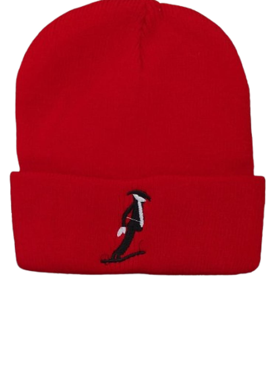 Gorro de Punto Rojo Moonwalk MJ - Bordado Icono Unisex 1