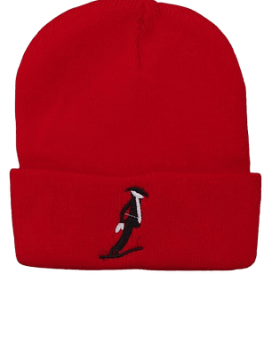 Gorro de Punto Rojo Moonwalk MJ - Bordado Icono Unisex