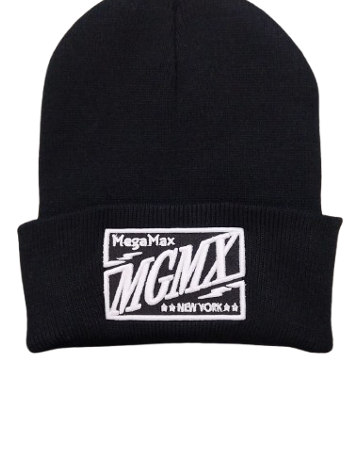 Gorro Beanie Negro MGMX - Parche MegaMax New York Unisex 1