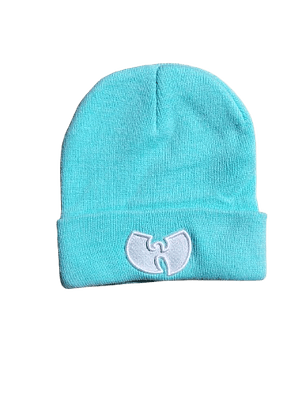Gorro Beanie Turquesa Wu-Tang Clan - Bordado Logo Unisex