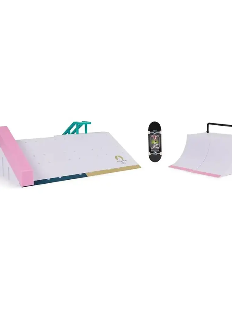 Set Tech Deck Skate Dedos Shane Juegos Olimpicos Paris 2024 Rampa 3