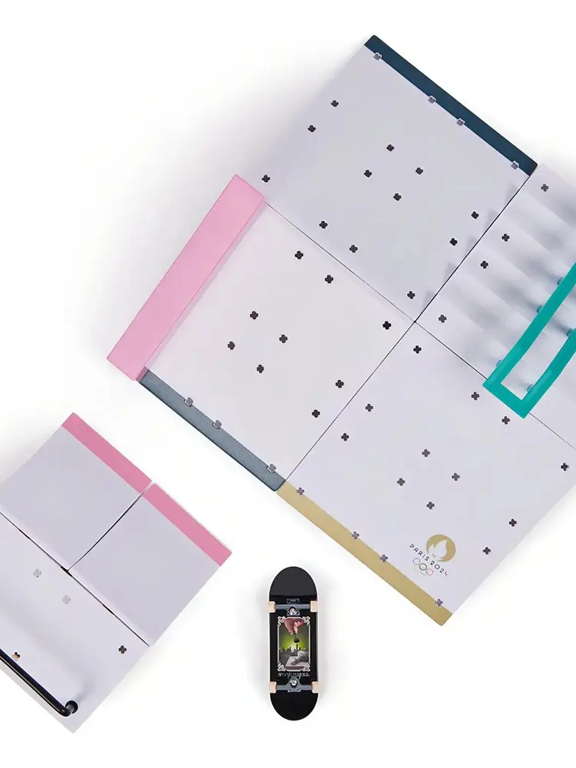 Set Tech Deck Skate Dedos Shane Juegos Olimpicos Paris 2024 Rampa 5