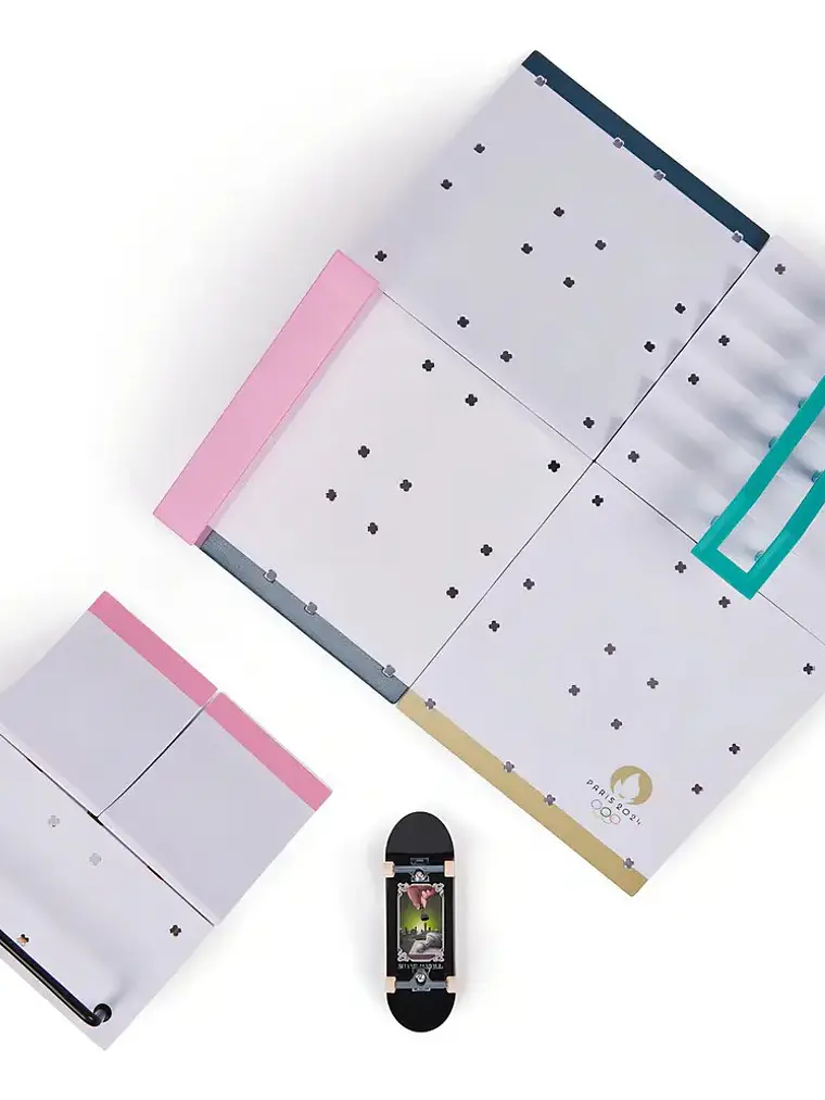 Set Tech Deck Skate Dedos Shane Juegos Olimpicos Paris 2024 Rampa 5