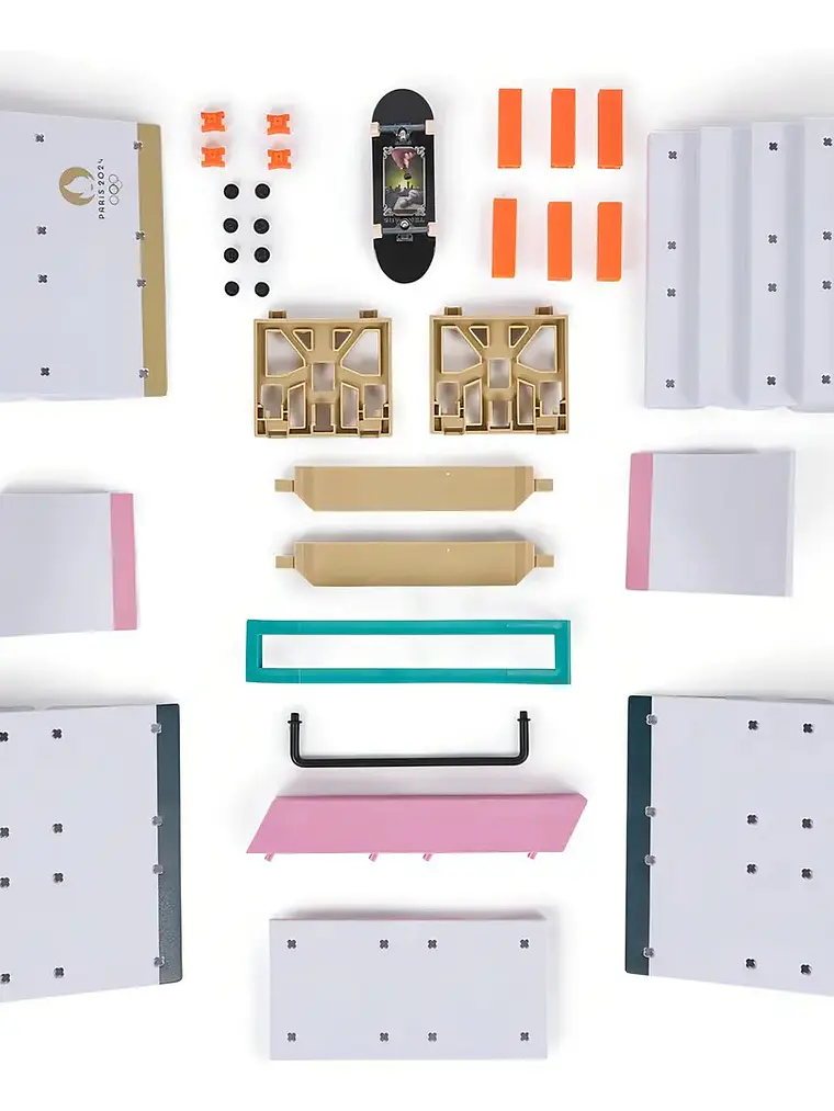 Set Tech Deck Skate Dedos Shane Juegos Olimpicos Paris 2024 Rampa 7