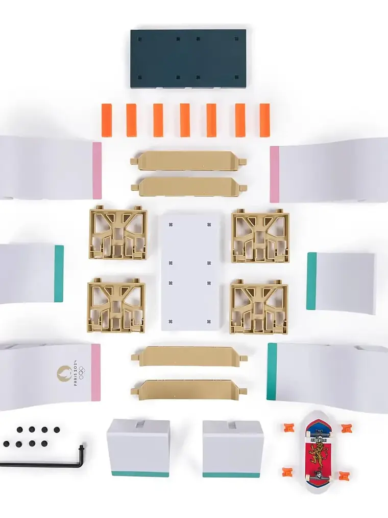 Set Tech Deck Skate Dedos Aurelien Juegos Olimpicos Paris 2024 Rampa 4