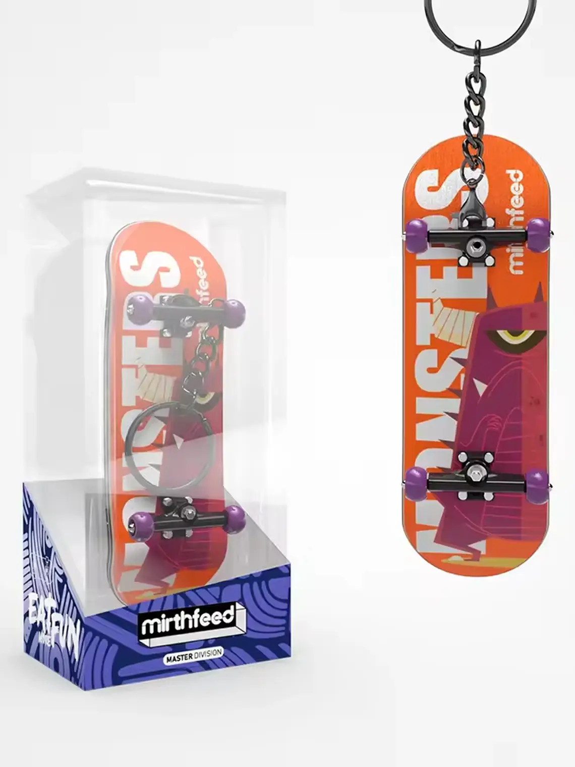 Tabla fingerboard 29 mm completa profesional Bolkskate Monsters 1