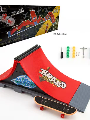 Rampa para Fingerboard, kit de patinetas para dedos para tablas para dedos A