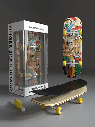 Tabla fingerboard 29 mm completa profesional Bolkskate Breakfast