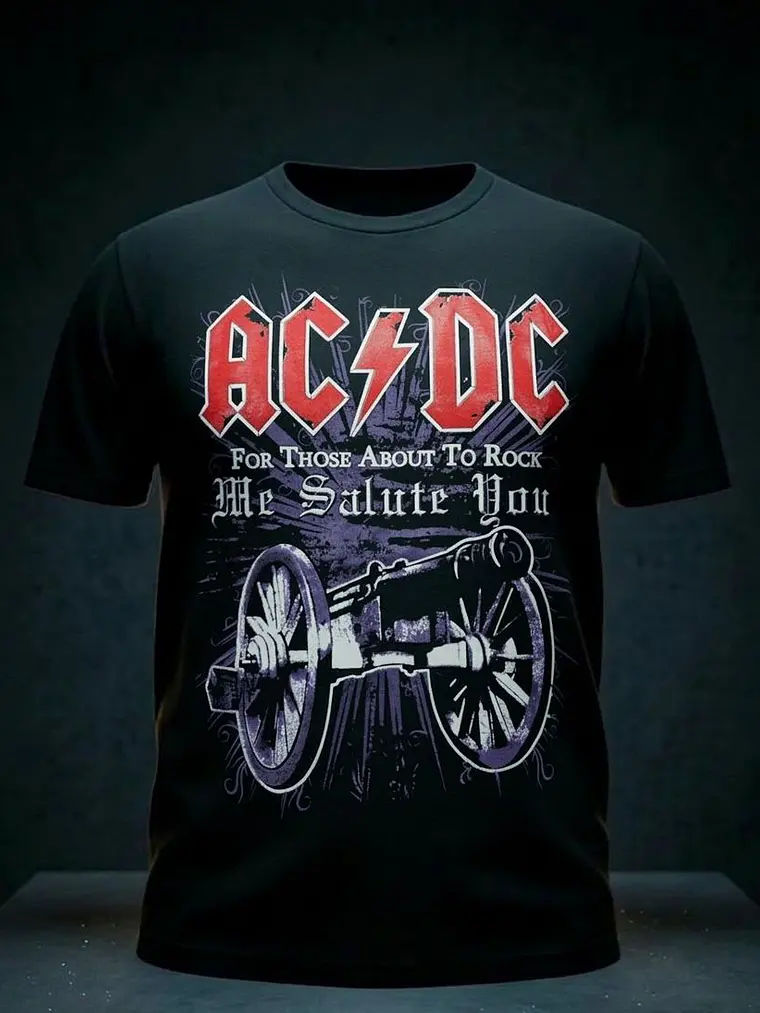 POLERA MANGA CORTA AC DC WE SALUTE YOU 1