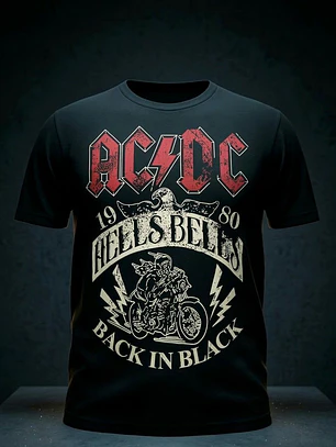 POLERA MANGA CORTA AC DC