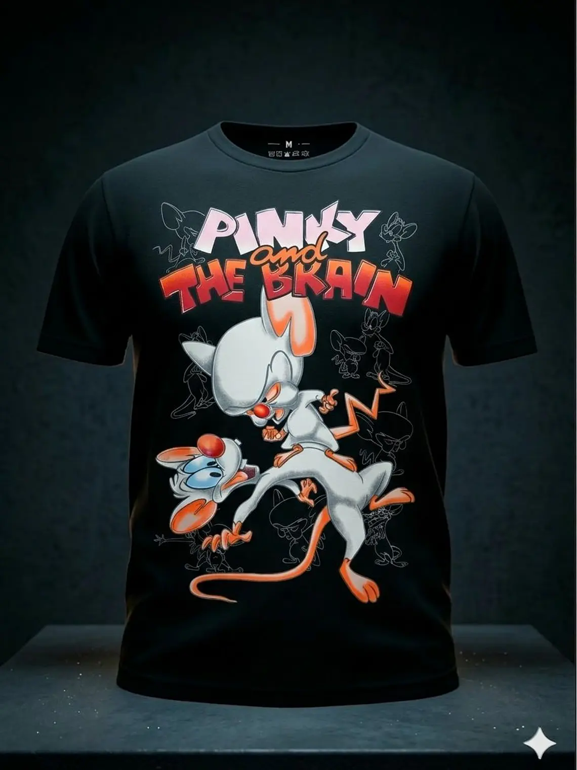 POLERA MANGA CORTA PINKY AND THE BRAIN 1