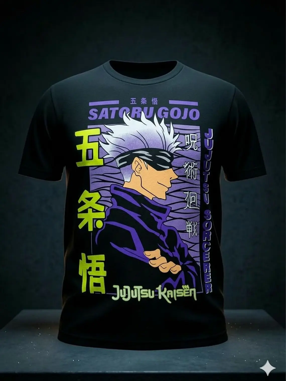 POLERA MANGA CORTA SATORU GOJO 1